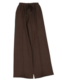 Femme Fatale - Women's Jackie Linen Wide Leg Pants With Fringe Detail