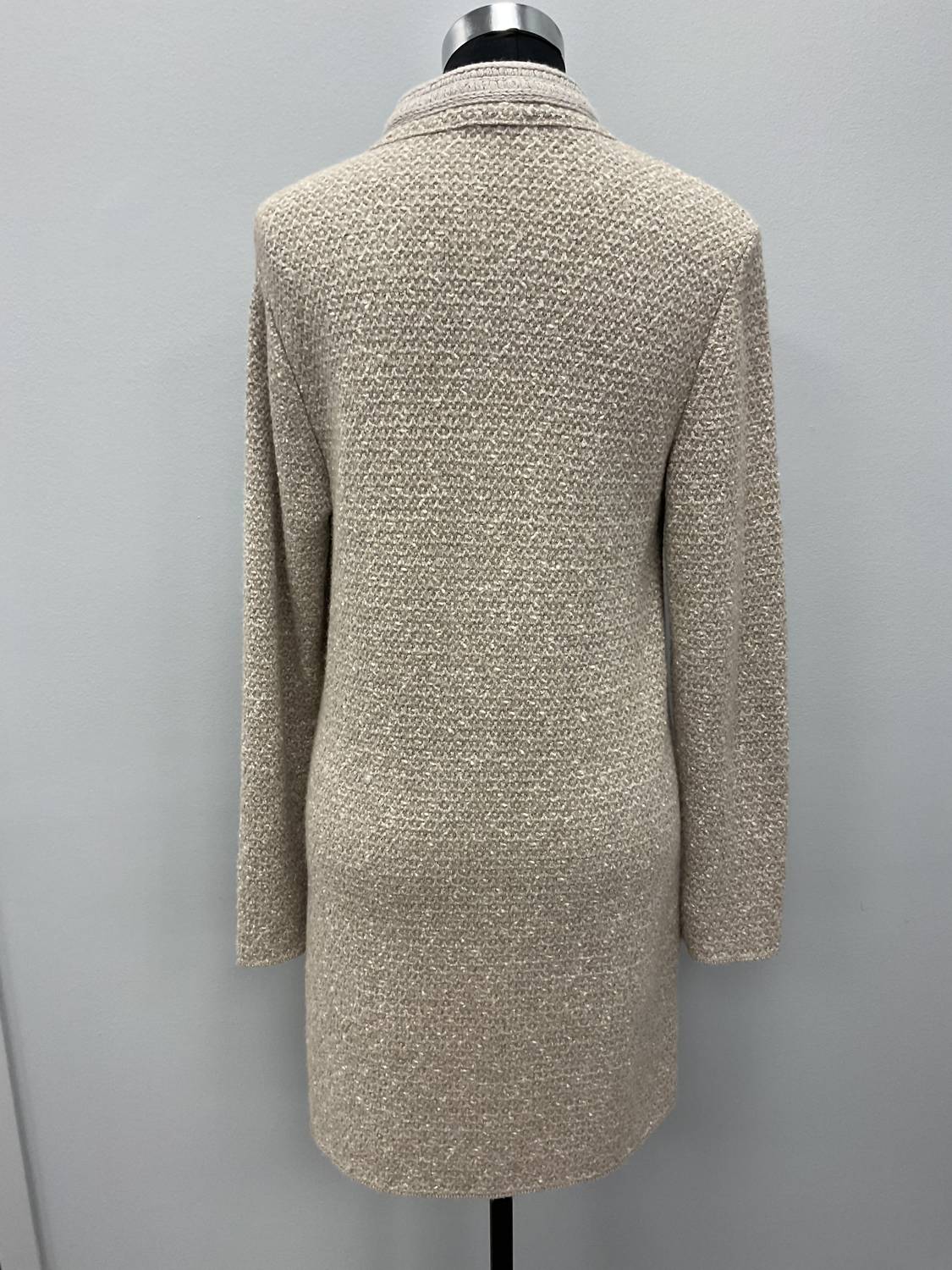 Anneclaire - LUREX TWEED WOOL SWEATER COAT