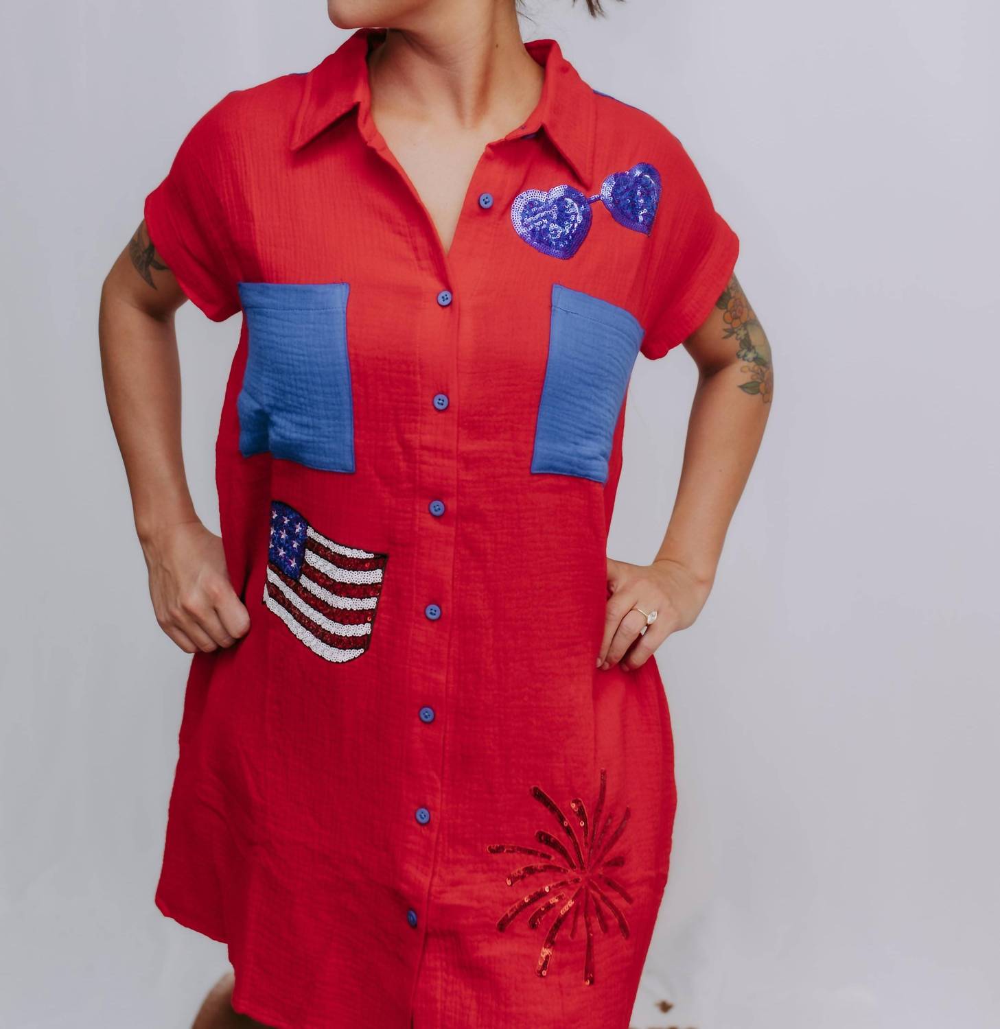 Merigold Kiss - Patriotic Mini Dress