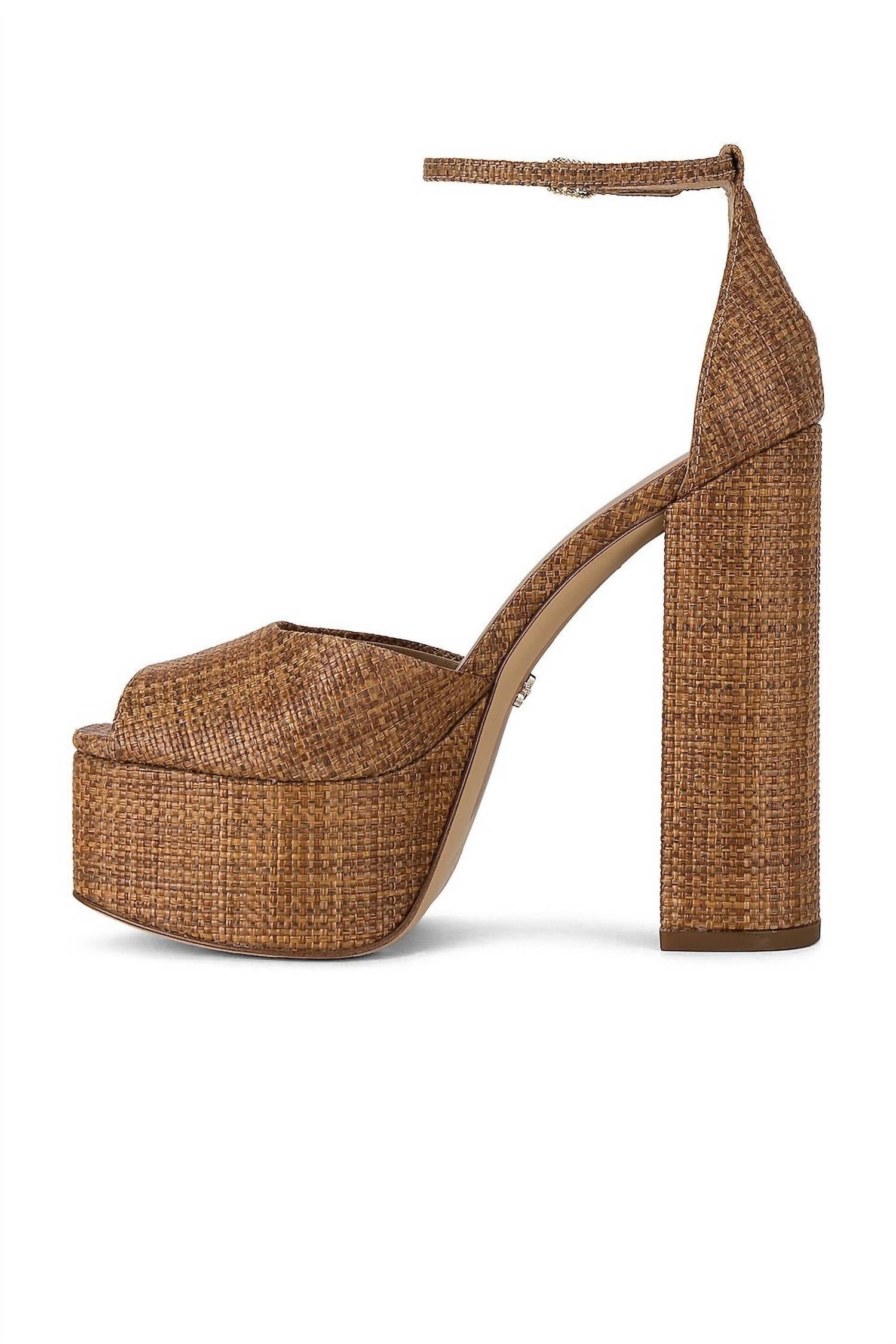 Sam Edelman - Women's Kori Ankle Strap Peep Toe Platform Heeled Fashion Sandals