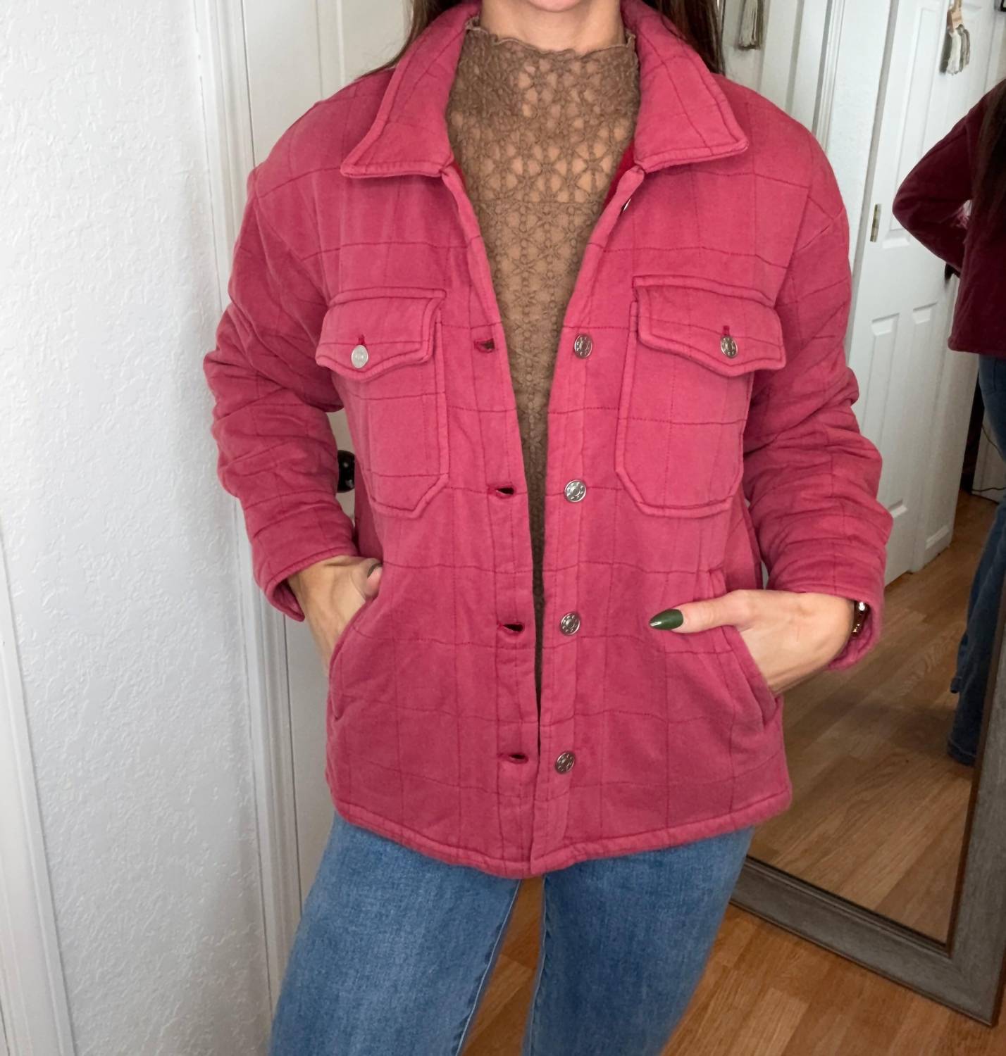 Davi & Dani - Rachel Quilted Shacket