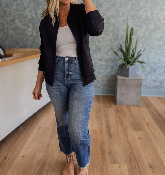 One Eleven North - Tagalong Textured Bomber Jacket