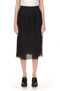 Marina Moscone - Mini Bonded Bias Jersey Skirt