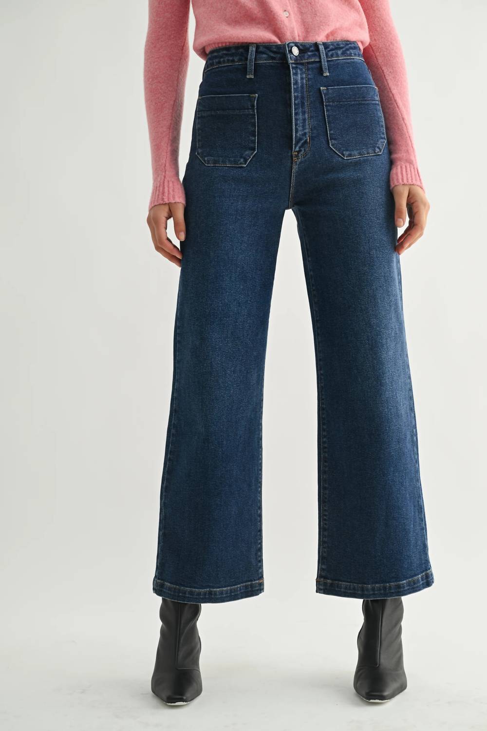 Just Black Denim - The Sailor Pocket Wide Leg Jeans