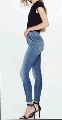 Mother - High Waisted Looker Ankle Fray Jeans
