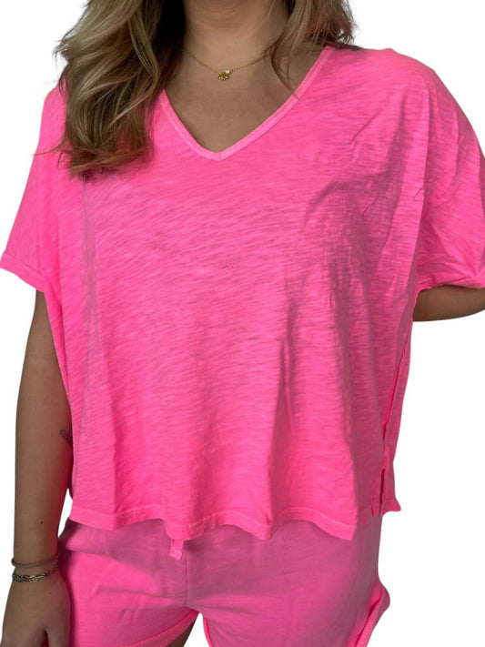 Bobi - Oversize V-neck Tee