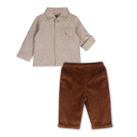 Viverano Organics - Kid's Positano Linen Shirt & Corduroy Pants