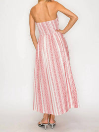 Meet Me In Santorini - Tube Midi Dress