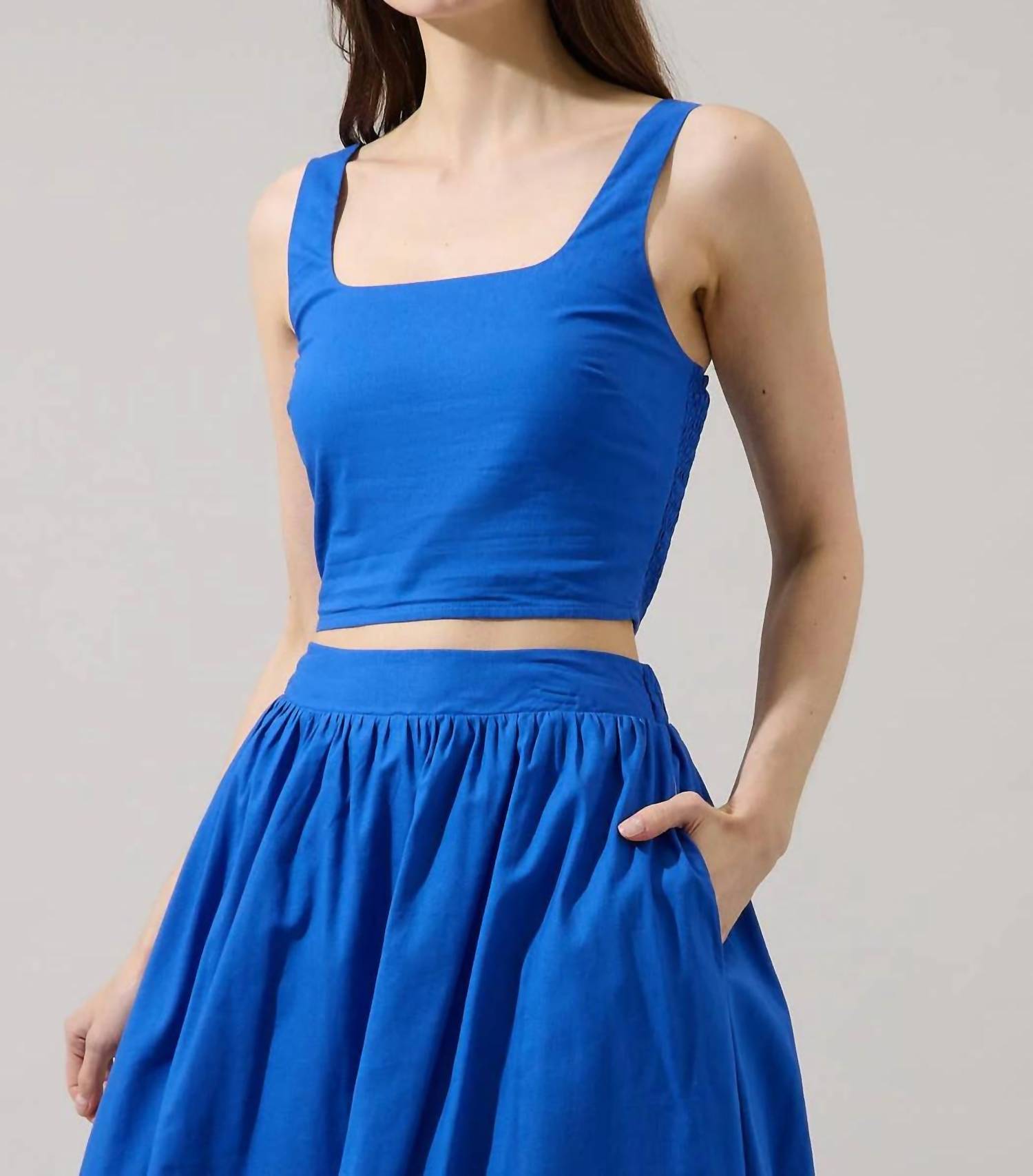 Sugarlips - Epsie Smocked Crop Top