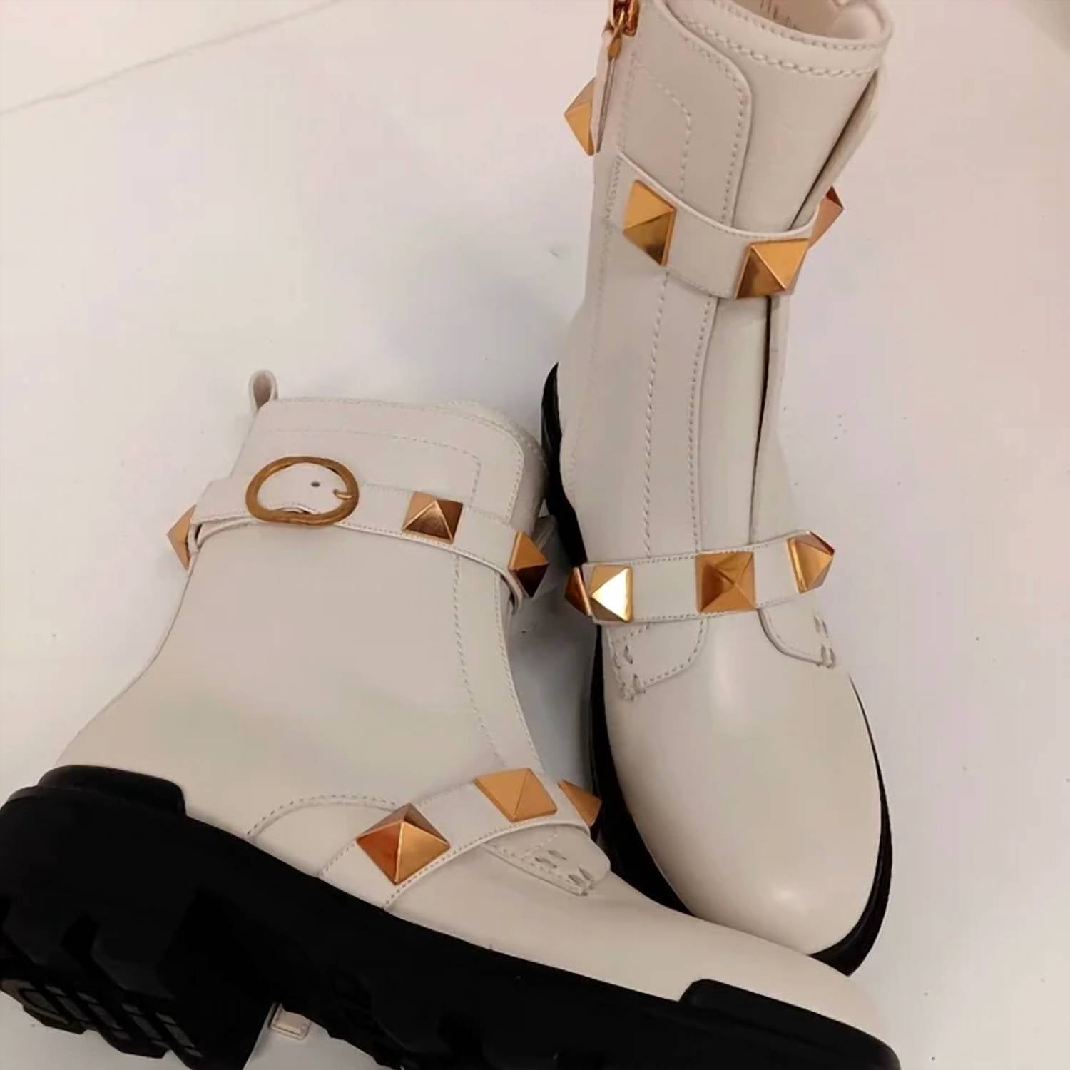 Valentino Garavani - Women's Roman Stud Combat Boots