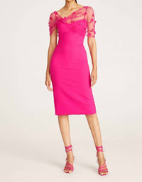 Theia - Women's Gia Beaded Shawl Dress