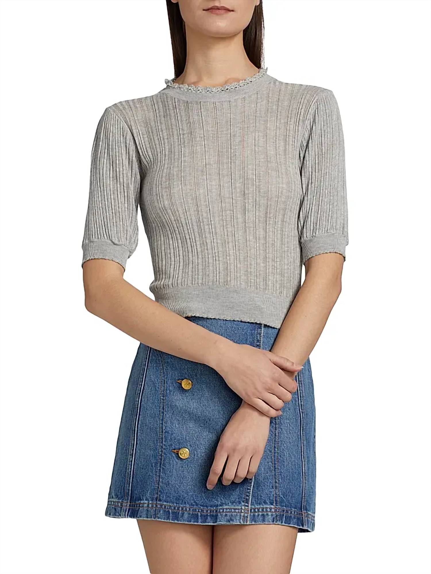 Ulla Johnson - Gemma Short Sleeve Knit Top