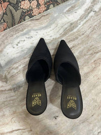 Beast Fashion - Women's Pointed Slip On Kitten Heels