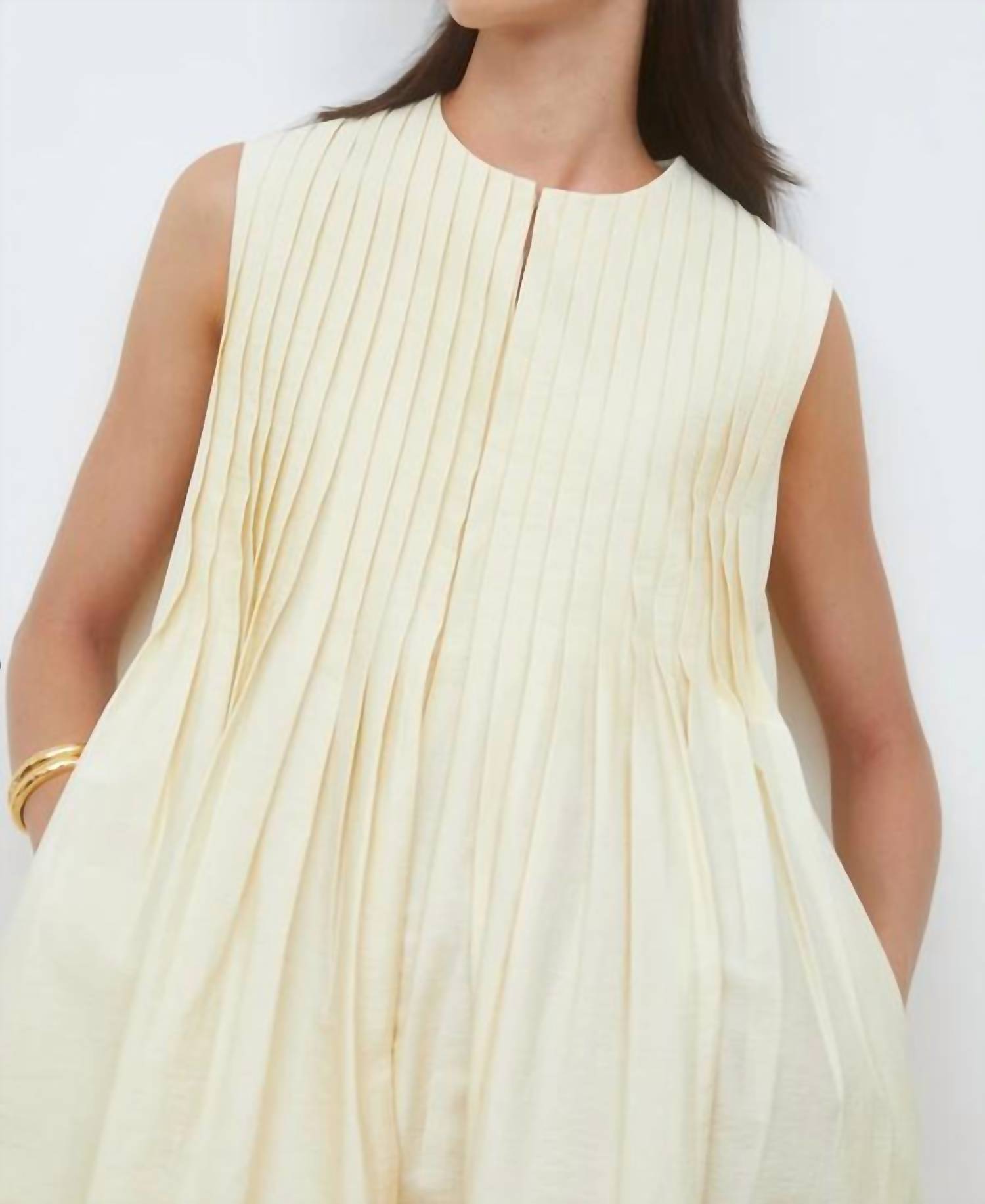 Suncoo - Conely Pleated Mini Dress