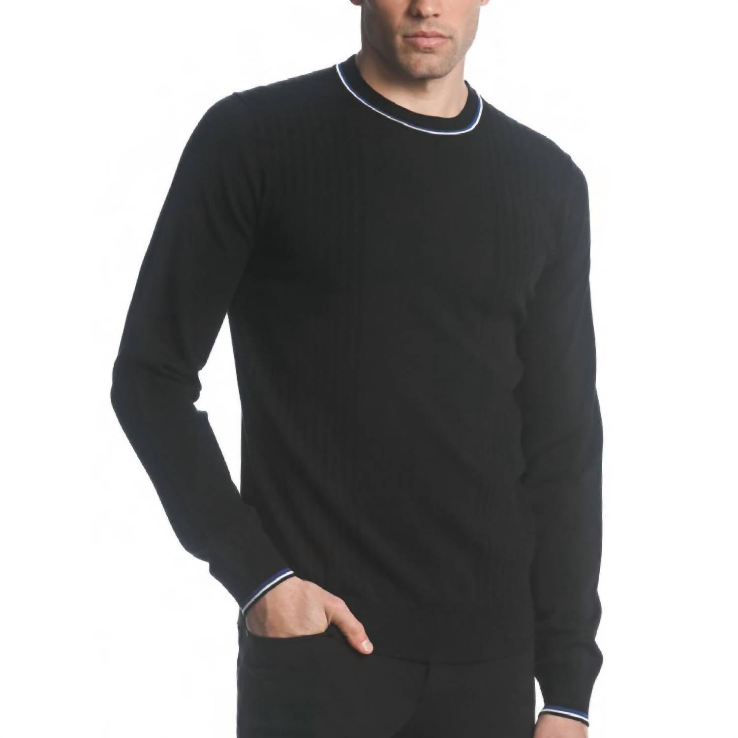 Postmarc - Silk And Tencel Textured Knit Crew Sweater