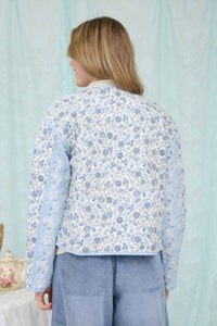 Blu Pepper - Long Sleeve Quilted Jacket
