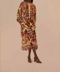Farm Rio - Toucans Scarf Maxi Dress