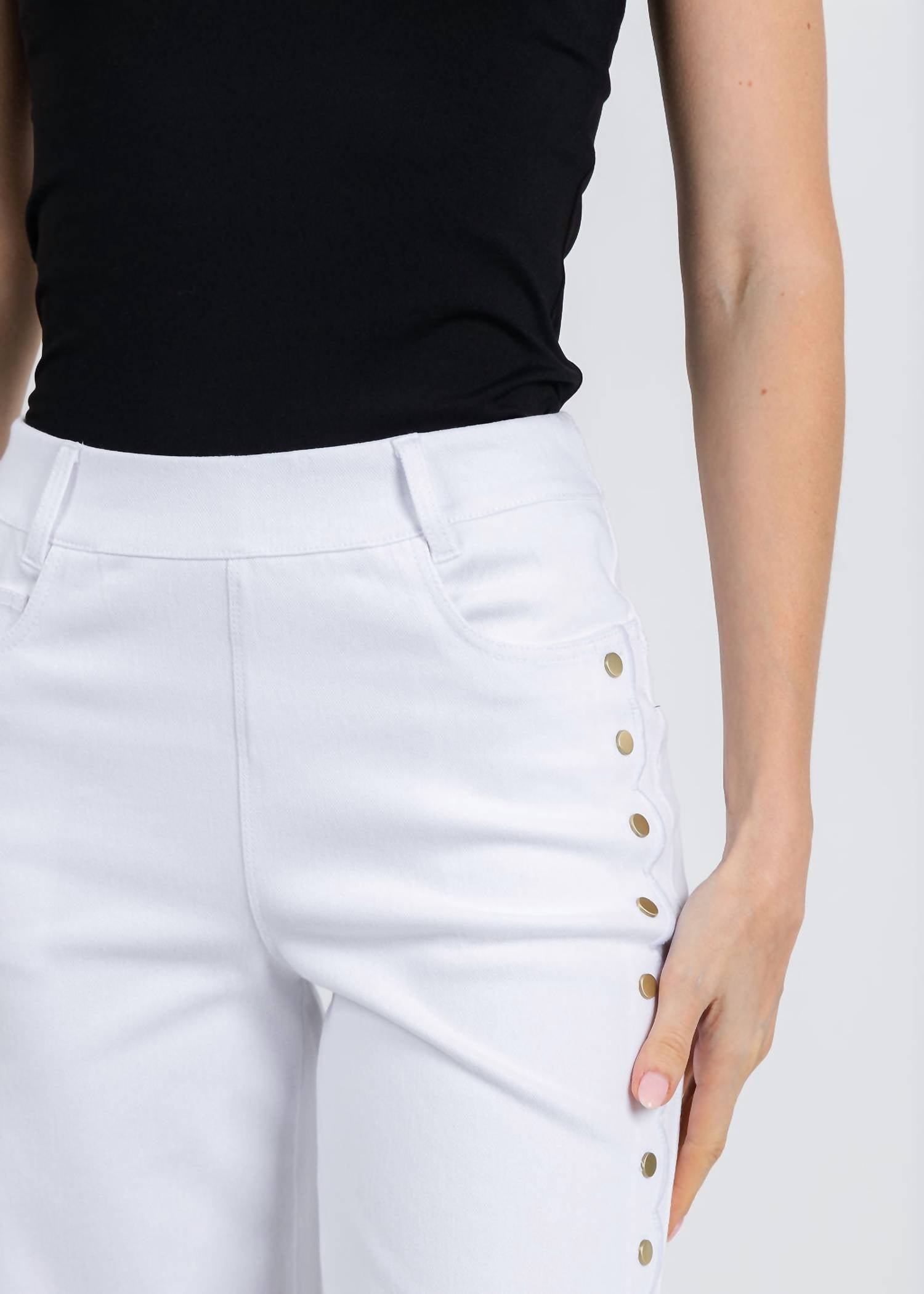 Lysse - Willa Scallop Studded Crop Jeans