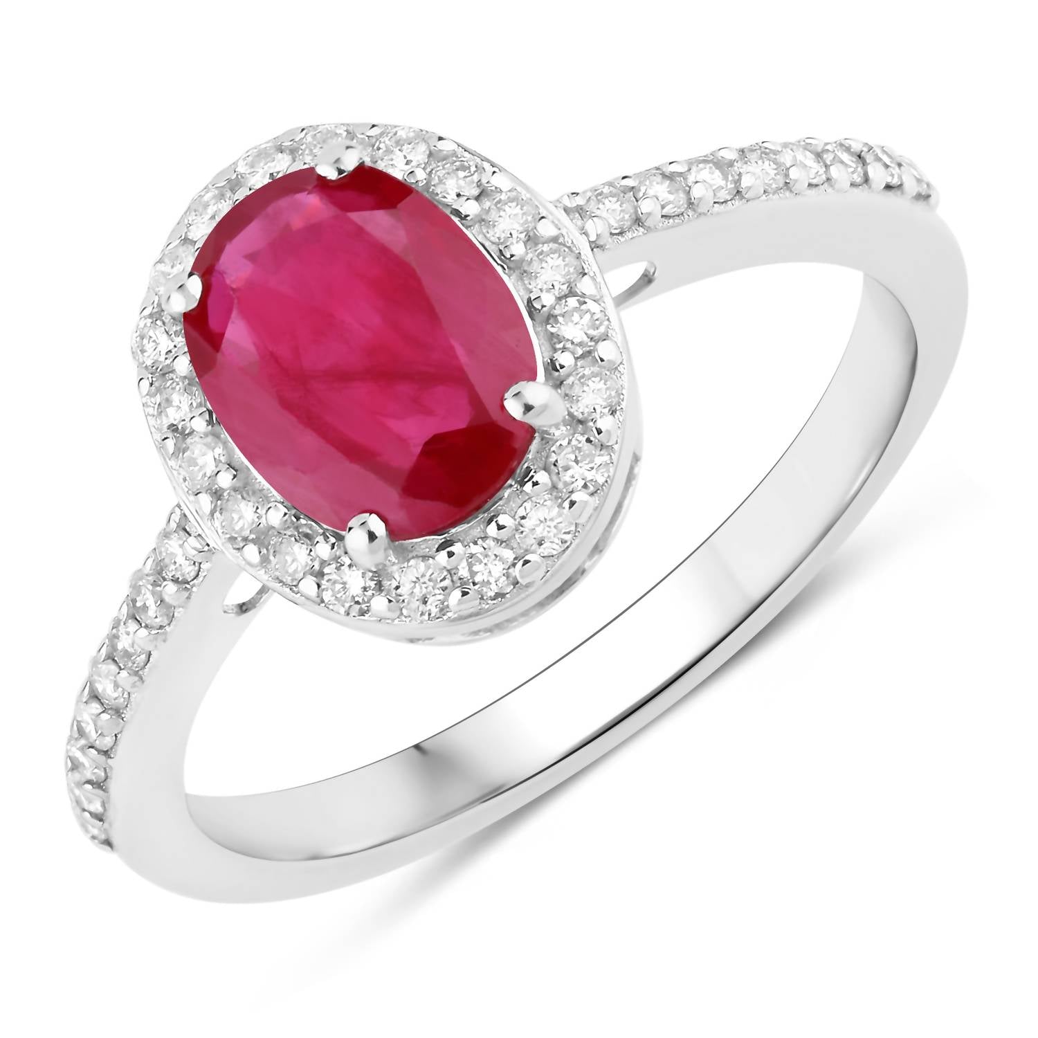 Diana M Jewels - Women's Oval Natural Ruby Fashion Ring (1.73 Ct) - Classic
