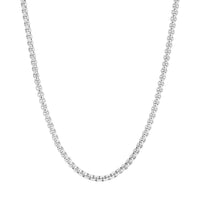 Eklexic - Women's Thin Luciana Box Chain Necklace