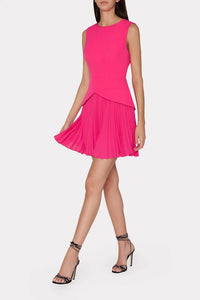 Milly - Haddy Pleated Mini Dress
