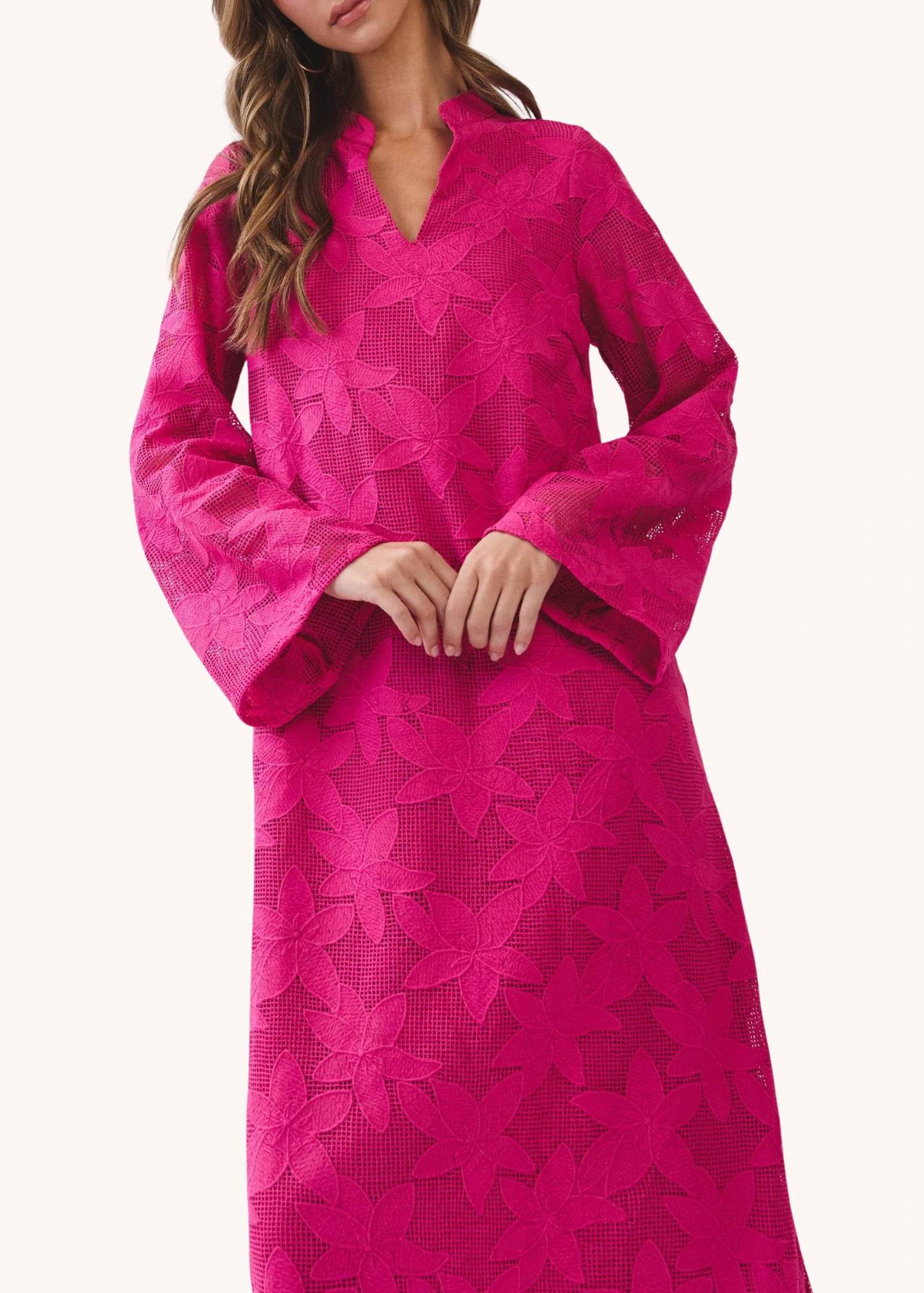 Tcec - Floral Crochet Maxi Dress