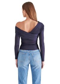 STEVE MADDEN Pacie Off The Shoulder Top in marine - women's blouse - alternate view
