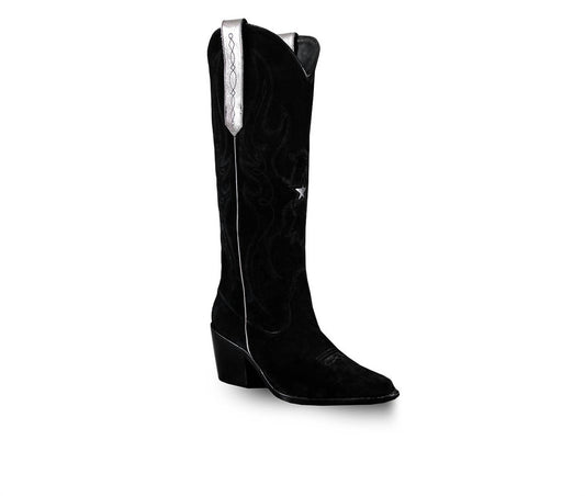 Women's Knee-High Suede Leather Western Fenix Boots