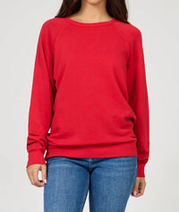 DEAR JOHN DENIM Lilja Long Sleeve Sweater in salsa - women's sweater