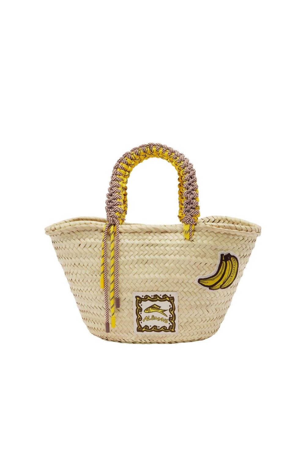 Alemais - Women's Mono Midi Macrame Basket Tote Bag