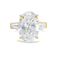 Diana M Jewels - Women's Oval & Baguette Lab-Grown Diamond Ring (15.00 Ct) - Grand