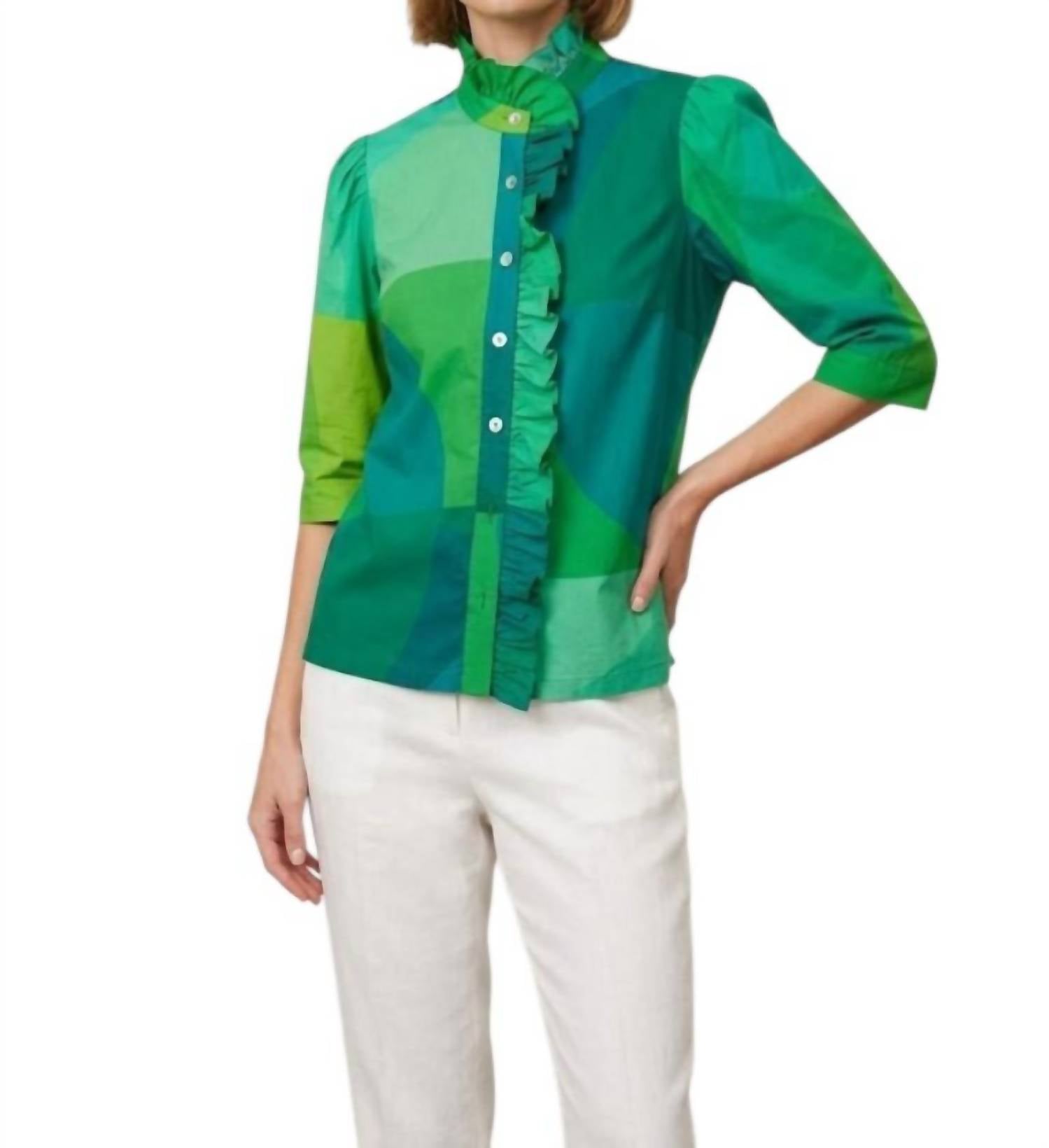 Hope For Flowers - Frilled Button Down Top