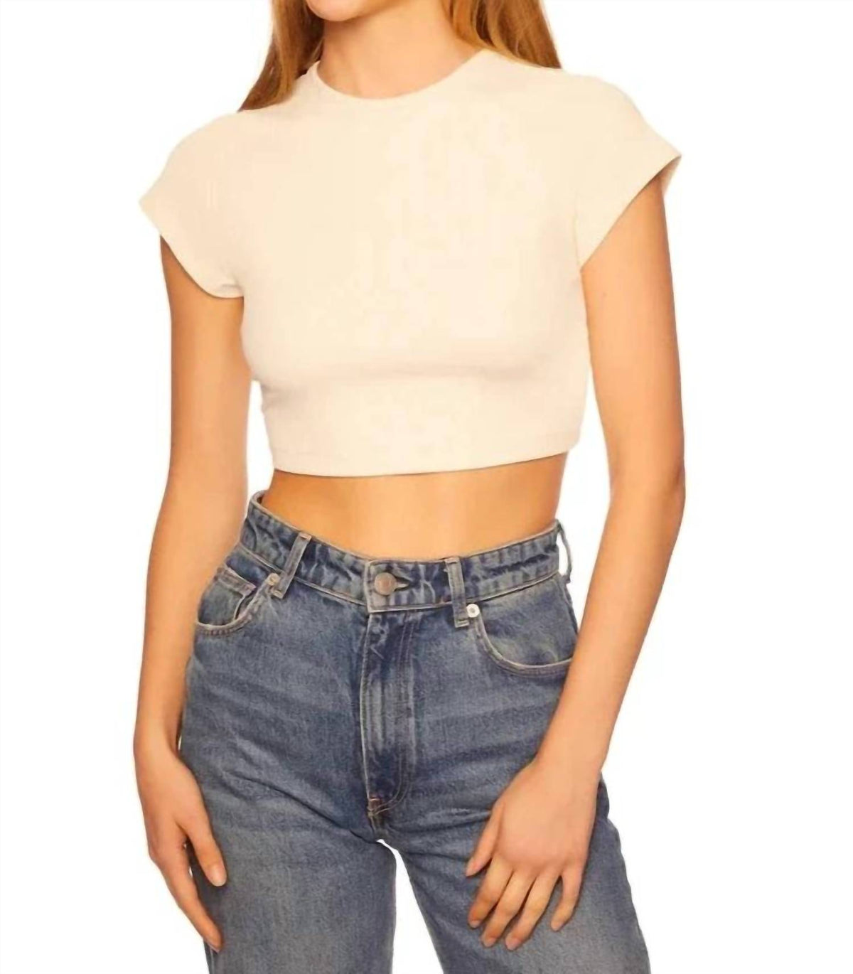 Susana Monaco - RIB SHORT SLEEVE TOP