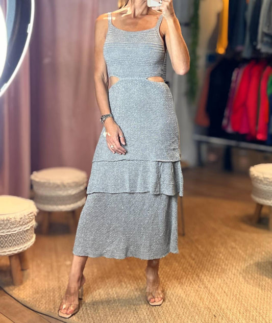 Aurora - Paulina Lurex Crochet Dress