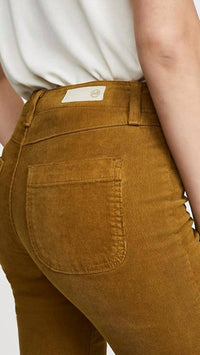 Ag Jeans - Pannelled Quinne H.Rise Pleated Crop Flare Jeans