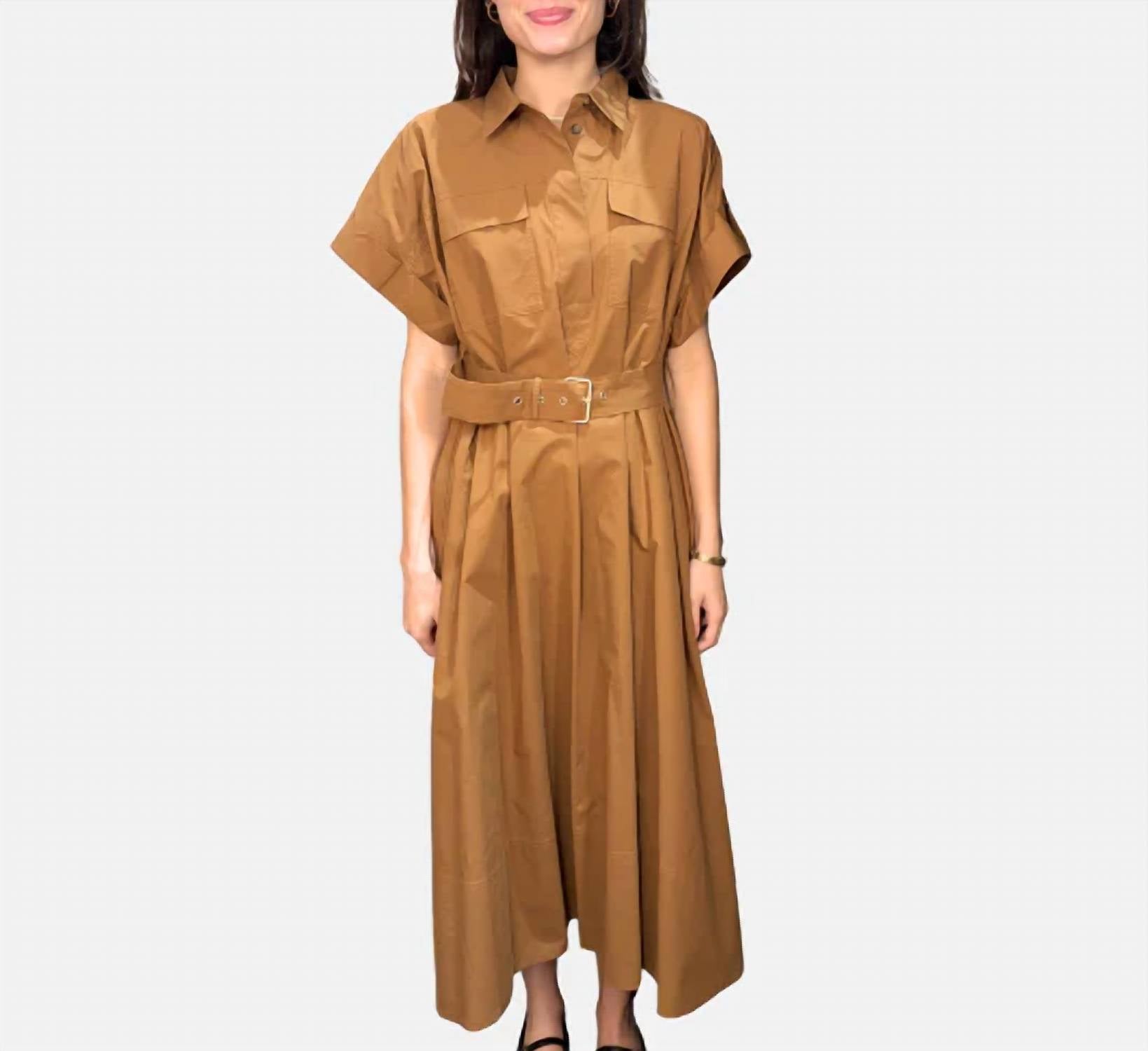 Suncoo - Cristal Shirtwaist Maxi Dress