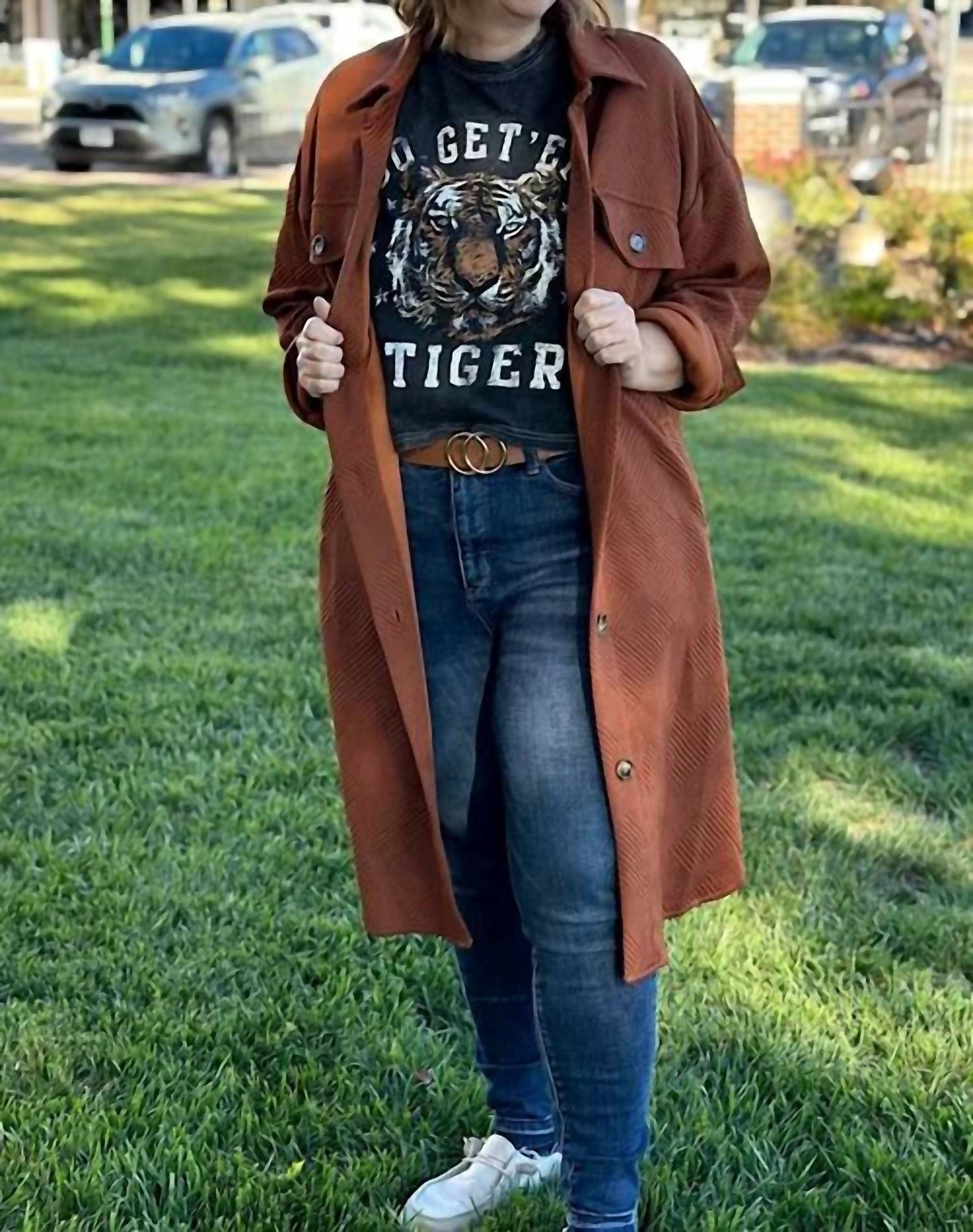 Staccato - Women's Carter Textured Overshirt Duster Jacket