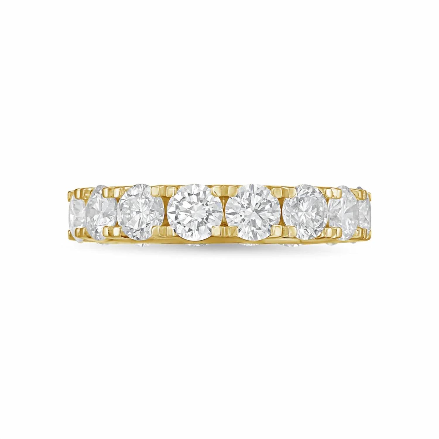 Diana M Jewels - Women's Round Lab-Grown Diamond Eternity Band (6.00 Ct) - Elegant
