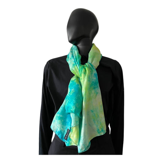 The Gray Crab - Hand-dyed Silk Scarf