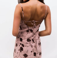Mod Ref - Lightweight Cowl Neck Floral Slip Dress