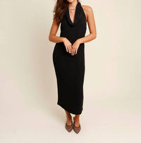 Astr - Alanna Halter Cowl Neck Dress