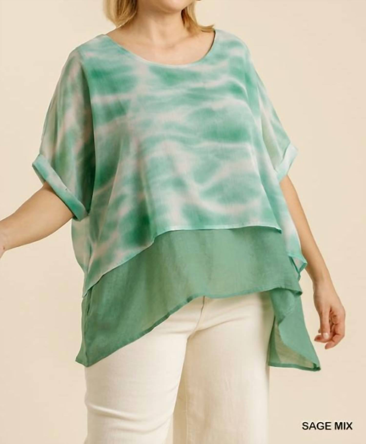 Umgee - Tie Dye Layered Top