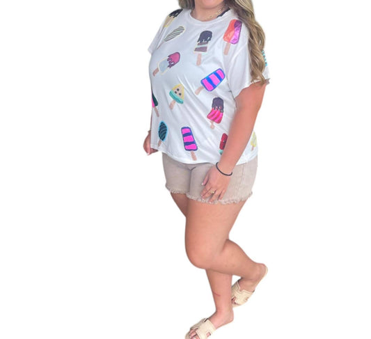 Queen Of Sparkles - POPSICLE TEE TOP