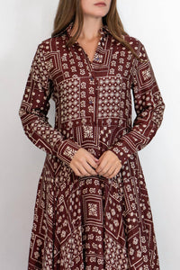 ALIX OF BOHEMIA Aelin Dress in brown - women's dress - detail view