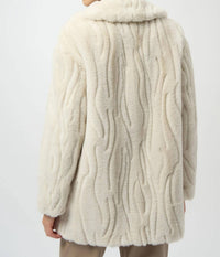 Joseph Ribkoff - Double-breasted Faux Fur Coat