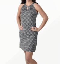 Southwind Charleston Dress in fans - women's dress
