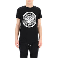 Men's Logo T-shirt with flock medallion logo VH1EF010B030