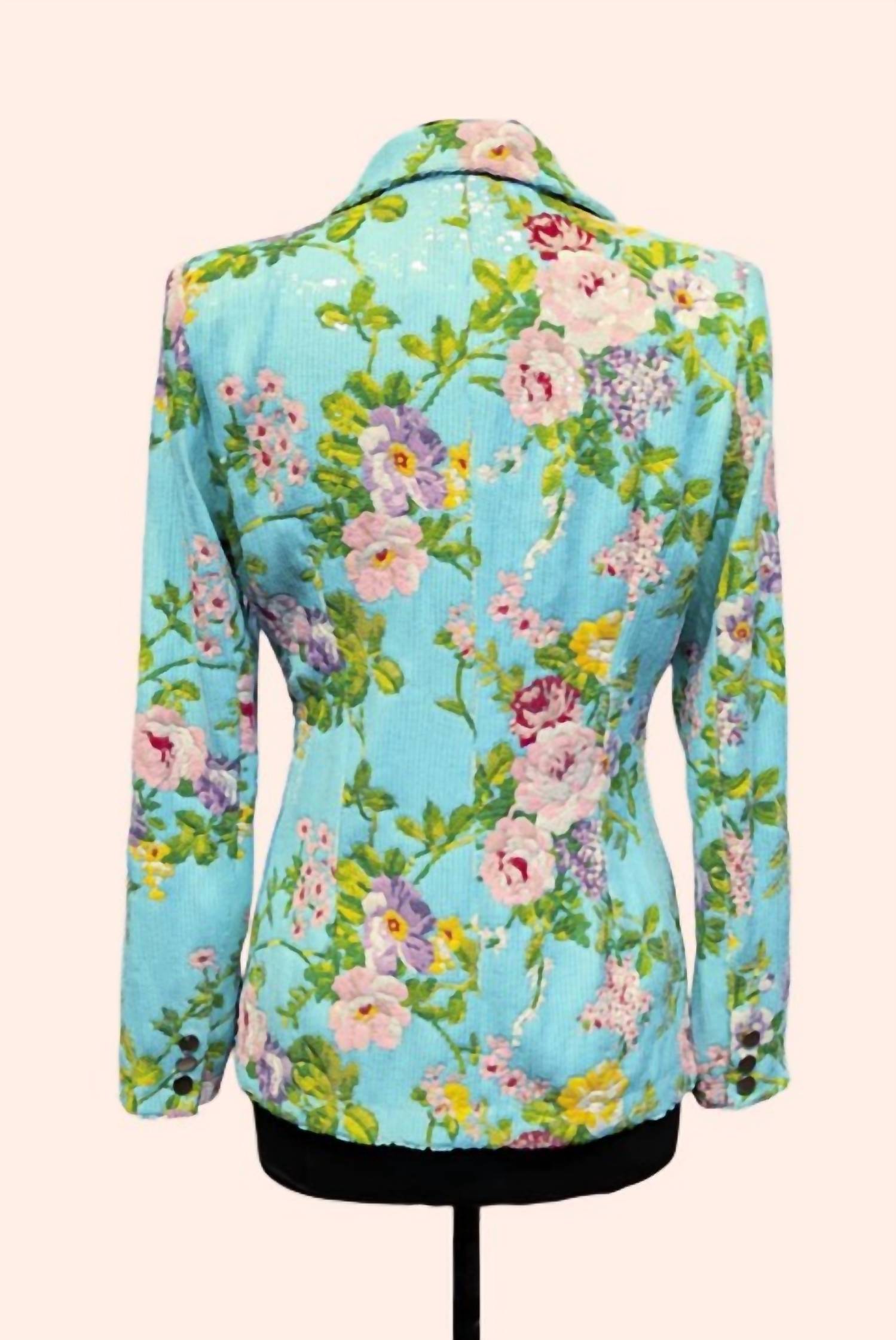 Berek - Women's Palm Springs Floral Sequin Blazer