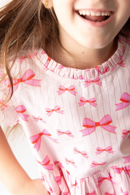 Tuktuk Designs - Bow Ruffle Sleeve Dress