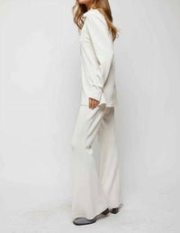 Davi & Dani - Solid Wide Leg Pants